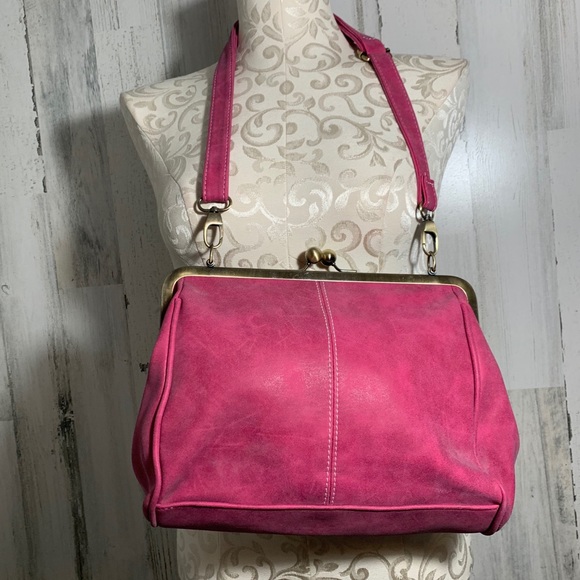 Pink Shoulder shoulder/clutch bag - Picture 3 of 5